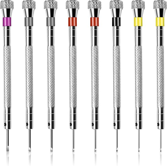 8 PCS Precision Jewelers Screwdriver Set, 0.8-1.6mm, Professional Watch Screwdriver Set, for Watch Eyeglasses Jewelry Wor