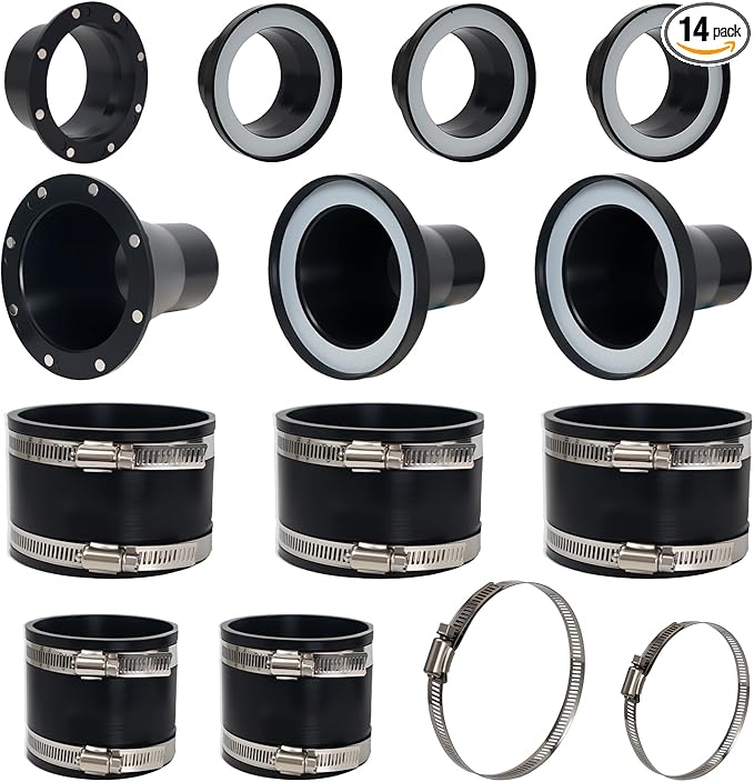 Magnetic Dust Collection Fittings Magnetic Dust Collector Vacuums System 4" and 2.5" Quick Connect Kit for Woodworking Tools (14)