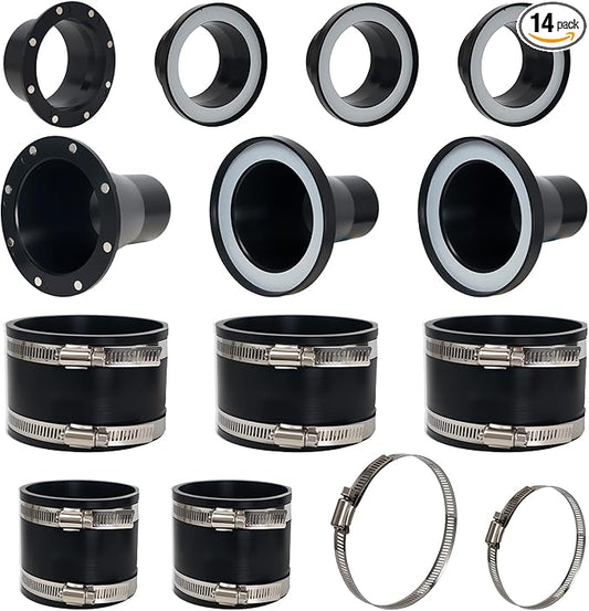 Magnetic Dust Collection Fittings Magnetic Dust Collector Vacuums System 4" and 2.5" Quick Connect Kit for Woodworking Tools (14)