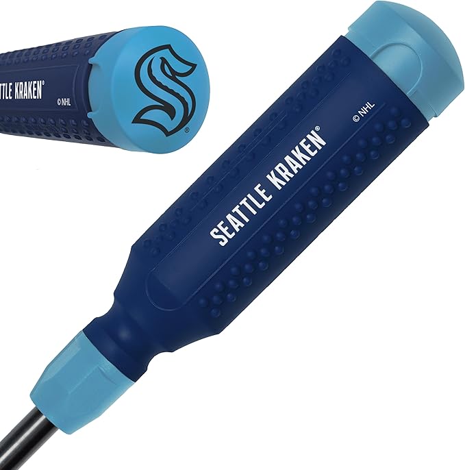 MEGAPRO짰 NHL짰 Team Edition Multi-bit Screwdriver | Officially Licensed NHL짰 Gear | Durable, Ergonomic, Pro-Grade Screwdriver (Seattle Kraken짰)