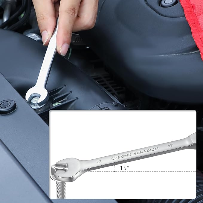 Hantinstom 12pcs Wrench Set ??Versatile Ratchet Wrenches Set for Efficient Automotive Repairs - Professional Grade Combination Wrench Set