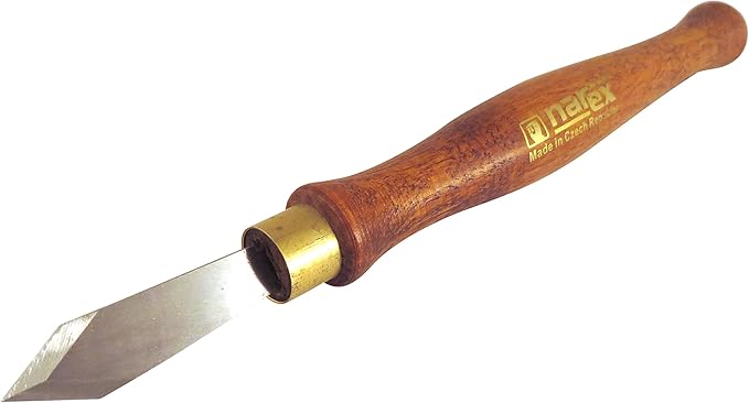 Narex Thin Blade Dual Double Bevel Striking Marking Knife with Blade from Hardened Mn-V Steel Heat Treated to HRc 61 822302