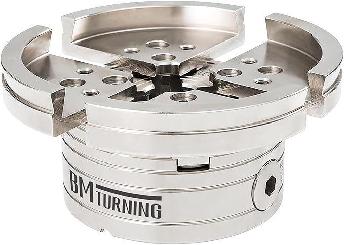 Large 130mm Dovetail Jaws for Woodturning Lathe Chucks, with smooth inside and outside for holding large workpieces, Compatible with Super NOVA 2, G3.