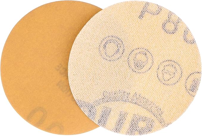 Dura-Gold Premium 2" Gold Hook & Loop Sanding Discs - 800 Grit (Box of 30) - High-Performance Extra Coarse Cut Abrasive Sandpaper Discs - for DA Sanders Drill, Sand Automotive Paint, Woodworking Wood