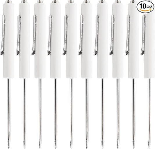 10 Piece Pocket Screwdriver Set with Magnetic Tip and Pocket Clip - Mini Tops and Clips - Ideal Repair Tool for Home, Office, Gadgets - Mechanics, Electricians, Technicians