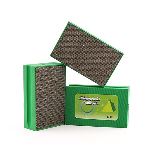 Electroplated Diamond Hand Polishing Pads 60-400 Grit Sanding Tile Stone Marble Concrete Wet Dry징짯 (3PCS 60Grit)