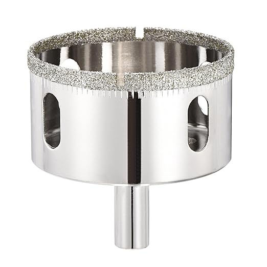 PATIKIL 2-3/16" (55mm) Diamond Hole Saw, Glass Diamond Hole Cutters Hollow Core Drill Bits for Fiberglass, Tile, Porcelain, Ceramic
