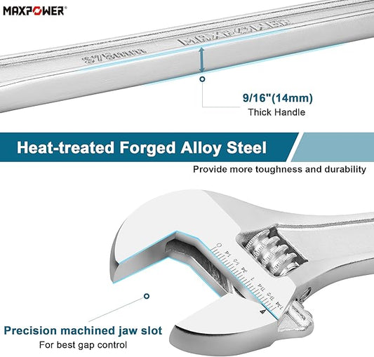 MAXPOWER Adjustable Wrench 15 inch