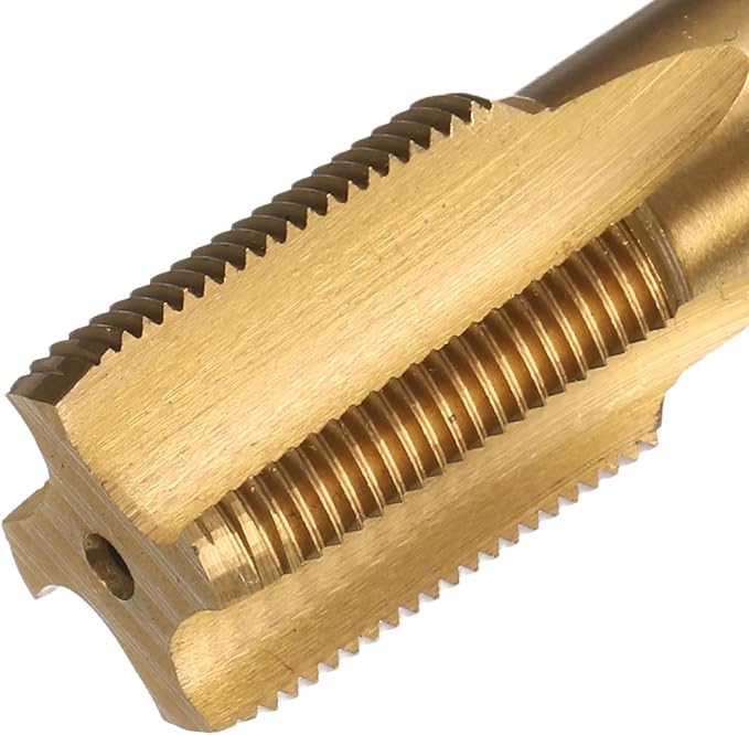uxcell Metric Thread Tap M16 x 1 H2 130mm Straight Flute Screw Thread Milling Machine Taps Threading Tapping Repair Tool