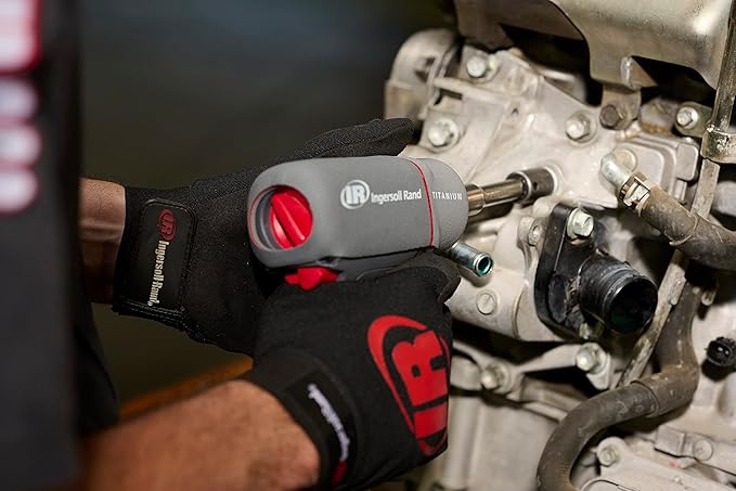 Ingersoll Rand 2115QTiMAX 3/8??Drive Air Impact Wrench, Quiet Tool, Lightweight 2.5 lb Design, Powerful Reverse Torque Output Up to 300 ft lbs, 7 Vane Motor, Max Control, Gray