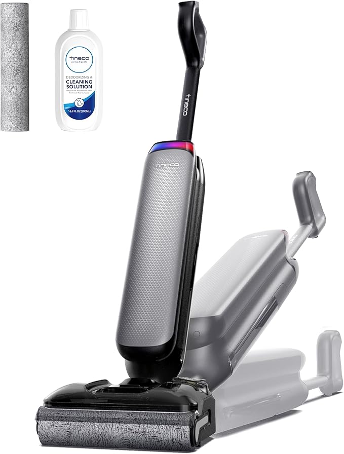 Tineco Wet Dry Vacuum Cleaner 22kPa Suction Floor Cleaner Mop, 50 Min Runtime, iLoop Smart Sensor, DualBlock Anti-Tangle Design, 185??Flashdry, Dual-Edge Cleaning, 180째 Lay-Flat, Floor One S7 Artist