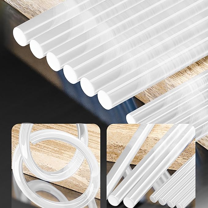 MONVICT Hot Glue Sticks, Pack of 100 (2.2 lb) 4"Long 0.43" Diameter Full-Size Hot Glue Gun Sticks Art Glues Pastes Hot Melt Sticks for Most Large Glue Guns, Clear Glue Sticks for DIY, Arts & Crafts