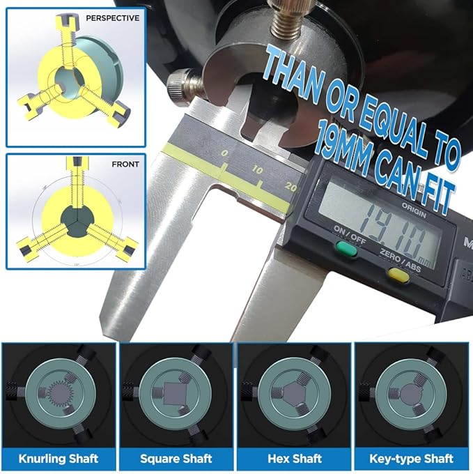 OD 6" Ultimate Handwheel for Any Machine, Fits 3/4" (19.10mm) Shaft or Smaller, Ideal for Table Saw, Milling Machine, Lathe, Drill Press, Tailstock, Liquid Filling Equipment ??Made in Korea