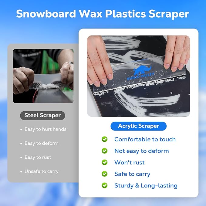 Ski Snowboard Tuning and Waxing Kit, 13/15 PCS Ski Wax Kit with 120V Waxing Iron, Snowboard Repair Kit Tuning Equipment with Universal Wax, Scraper, Ptex, Brush, Heavy Duty Carry Case