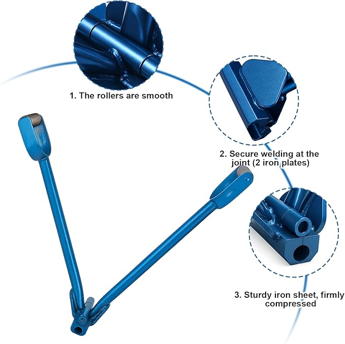 LIHAISHENG Standing Seam Roof Hand Seamer, Hem Bender for Standing Seam Metal Roofs, Smooth Drip Edge Seamer for Roofers and Sheet Metal Work (LHS-CCC)