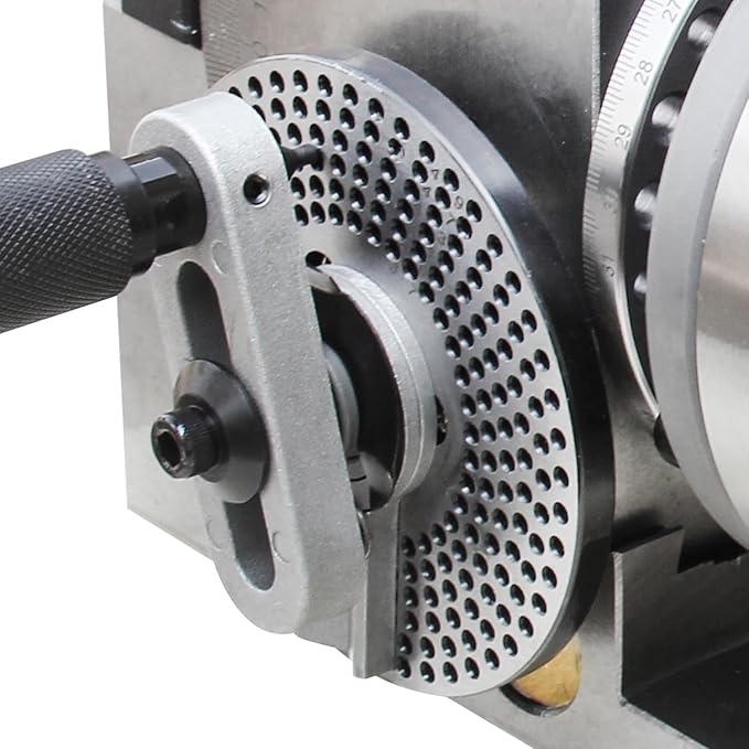 KAKA INDUSTRIAL Dividing Head Set with 6 inch 3-Jaw Chuck, MT3 Tailstock and Dividing Plates for Milling Machine Gear Cutting Indexing BS-1