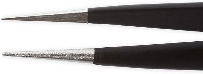 iFixit Precision Tweezers Set - Extra Fine, Angled, Blunt Tips for Electronics, Hobby, Industrial, Professional, Craft