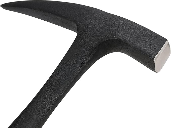 FUNSUEI 2 Pack 28 oz Rock Pick, Geological Hammer with Pointed Tip, Masonry Hammer with Non-Slip Shock Absorbing Grip for Masoners, Geologists, Campers