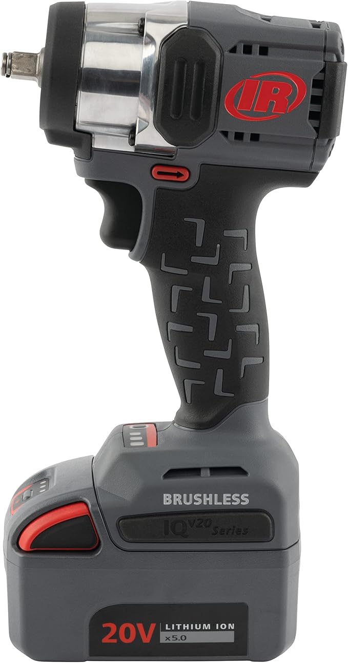Ingersoll Rand W3131-K22 20V 3/8" Cordless Impact Wrench 2 Battery Kit, Mid-Torque, Compact, Pistol Grip