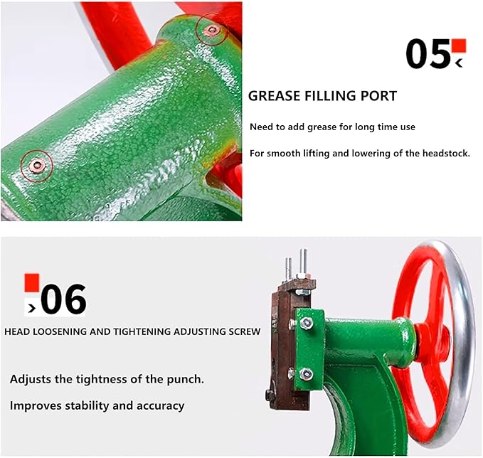 Manual Benchtop Punch Press,Precision Handwheel Press, Cast Iron Heavy Duty Manual Benchtop Arbor Press,metal Punch Press For Stamping Bending Forming Stretching, 0.4/0.6/0.8/1/1.2 Ton(0.8ton)