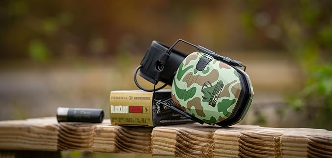 Walker's Razor Slim Ultra Low Profile Compact Design Adjustable Range Shooting Hunting Hearing Protection Electronic Earmuffs