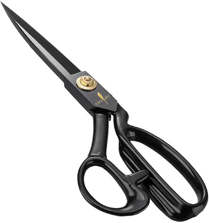 Professional Tailor Scissors 8 Inch for Cutting Fabric Heavy Duty Scissors for Leather Cutting Industrial Sharp Sewing Shears for Home Office Artists Dressmakers