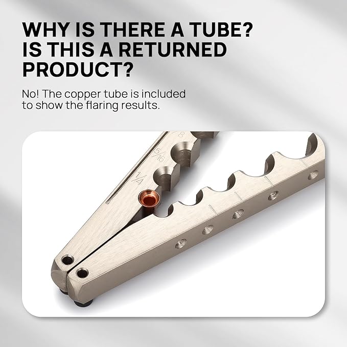 TURBRO HVAC Flaring Tool for 1/4?쇺?to 3/4?쇺?Pipes, Electric and Manual Flaring Tool, Compatible with Drills, Eccentric Cone Type for 45 Degree Single Flares, for Copper and Aluminum Pipes