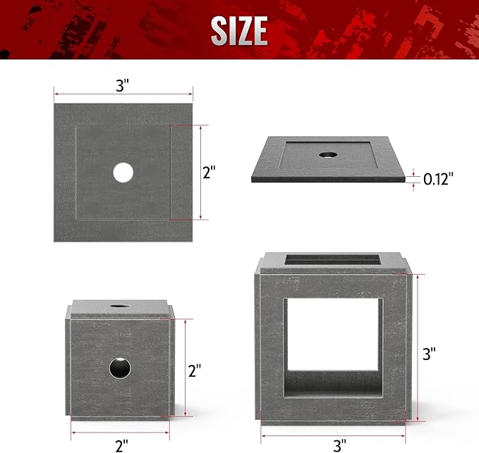 bestarc Welding Coupons, 24Pcs 3횞3" & 2횞2" Mild Steel Welding Practice Kit, 11 Gauge Welding Training Metal, Welding Plate Kits for beginners DIY Cube MIG TIG Stick