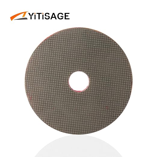 4 Inch Electroplated Diamond Grinding/Polishing Pads Sanding Granite Concrete Glass Metal Stone Grinding Disc(grit 400-1pc)