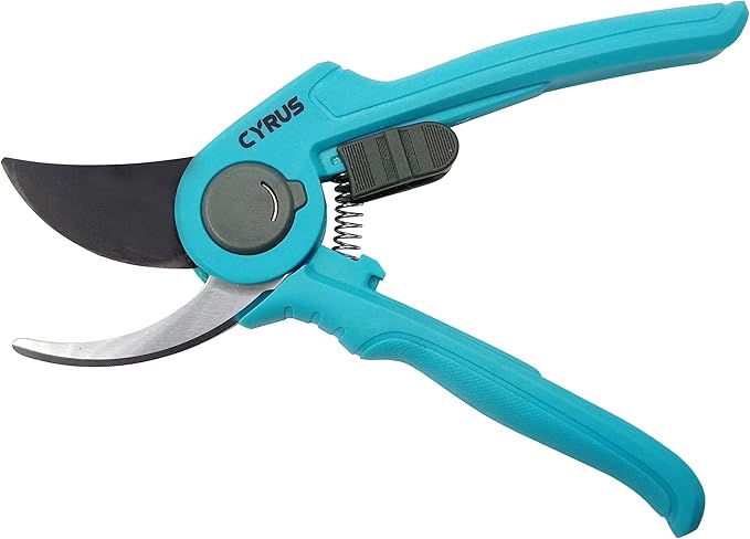 8??Pruning Shears for Gardening Stainless Steel Gardening Hand Pruner, Bypass Pruning Shears Steel Blades with Adjustable Up to 3/4" Cut, Non-stick Coating