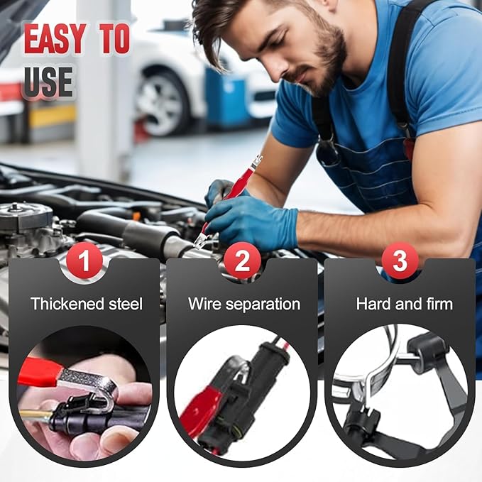 2026 New Electrical Disconnect Pliers, Upgraded Durable Terminal Removal Tool for Automotive Wiring Repair, Multi-Purpose Electrical Connector Removal Pliers Tool for Technician (1 Set)