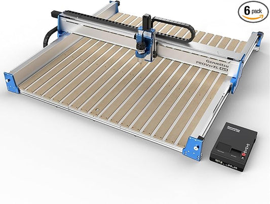 Genmitsu PROVerXL 4x4 CNC Router Machine, 4'x4' Large CNC Kit, Support Dual Z-Axis, Closed-loop Stepper Motor, Ball Screw Drive System, for Wood Metal Carving, Work Area 51.18'' x 51.18'' x 4.72''