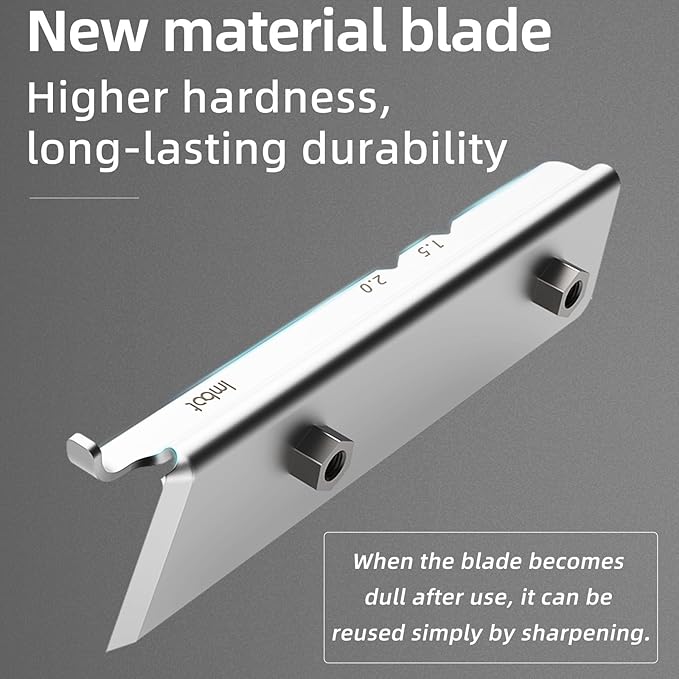 Imbot Edge Banding Trimmer With Stainless Steel Blade，Woodworking Trimmer For Deburring, Edge Planing,Correcting Wood Edges, Woodworking, Veneer, Edge Banding Trimming Tool, Gift For Dad.