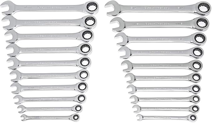 GEARWRENCH 20 Piece Ratcheting Combination Wrench | SAE & Metric | 35720A-02