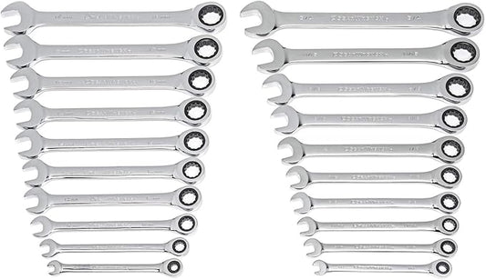 GEARWRENCH 20 Piece Ratcheting Combination Wrench | SAE & Metric | 35720A-02