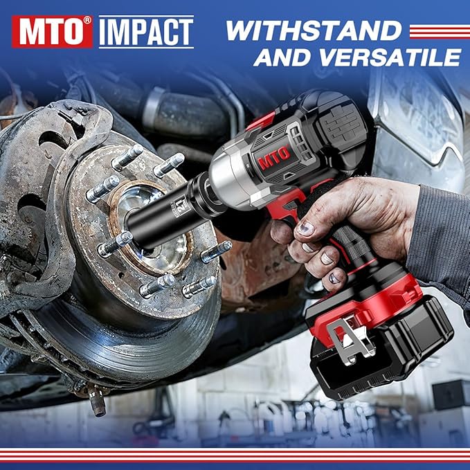 MTO 1/2" Drive 21mm Deep Impact Socket, 6-Point Metric Socket for Automotive Maintaince, CR-V Steel Meets ANSI Standards