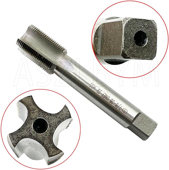 ASZLBYM 7/8-20 HSS Tap And Die Set竊?UNEF Machine Thread Tap and UNEF Round Thread Die Right Hand