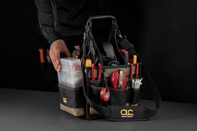 Custom Leathercraft 1526 25 Pocket Electrical and Maintenance Tool Carrier