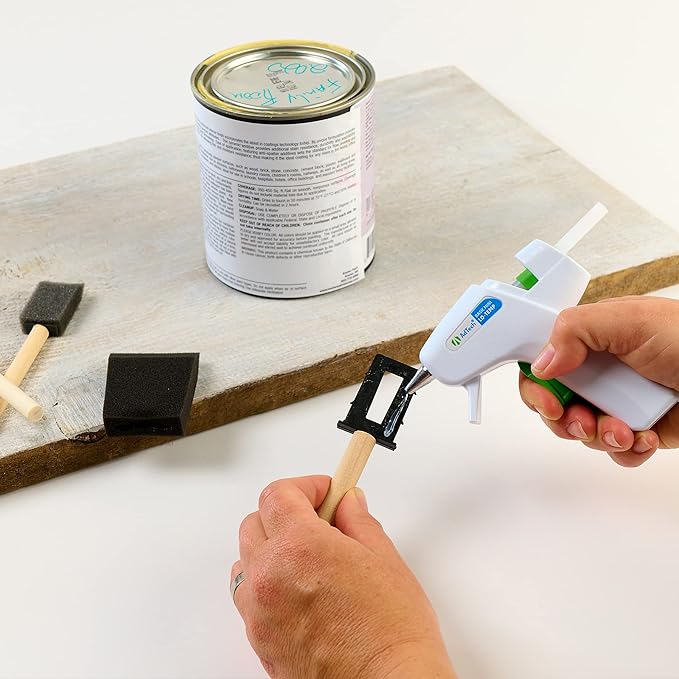 AdTech 4pk Low Temp Mini Hot Glue Guns, White