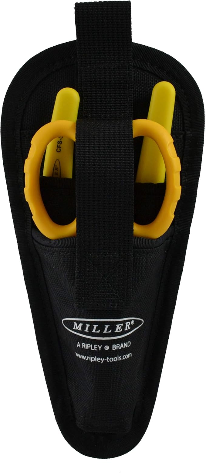 Miller MA01-7000 Kit, FO 103-T-250-J 3-Hole Fiber Optic Cable Stripping Tool and KS-1 Kevlar Scissors, Easily Portable Tool Set with Belt Clip Pouch for Professionals