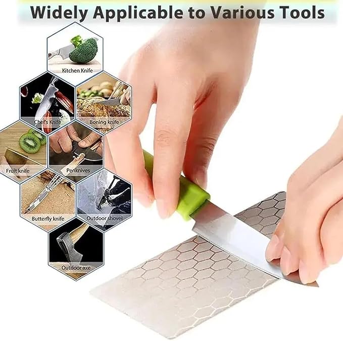 Diamond Sharpening Stone, 5 Pcs Knife Sharpening Stone for Kitchen Sharpening, Diamond Lapping Plate Coarse/Medium/Fine Grit Sharpener, 320/600/1000/2000/3000 Grit