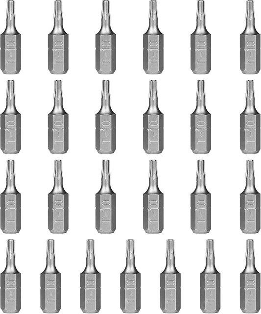 HPHOPE T10 Screwdriver Bit Set, Torx Bits T10, 1/4" Hexagon Bit (Length: 1", 25 Pack)