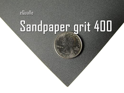 400 Grit Sandpaper Sheets 10 Pack 9x11 in Waterproof Abrasive Heavy Duty Smooth Sanding Wood Metal Drywall Lija para Madera Paint Removal Surface Preparation Woodworking
