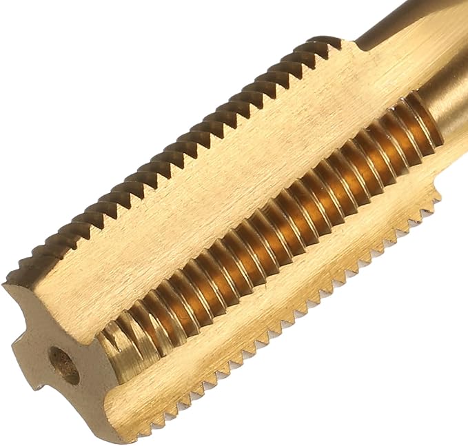 uxcell Metric Thread Tap M12 x 1 H2 150mm Straight Flute Screw Thread Milling Machine Taps Threading Tapping Repair Tool