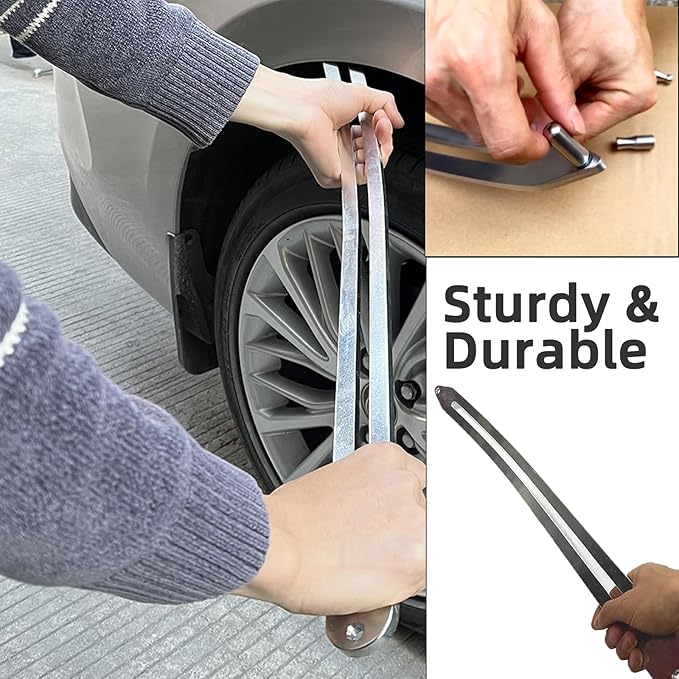 Car Dent Repair Kits,41 pcs Paintless Dent Removal Tools,Auto Body Dent Repair Tool Kit,with Big Curved Rod,Knock Down Pen with 7 Stainless Steel Pen Heads,Rubber Hammer and More.