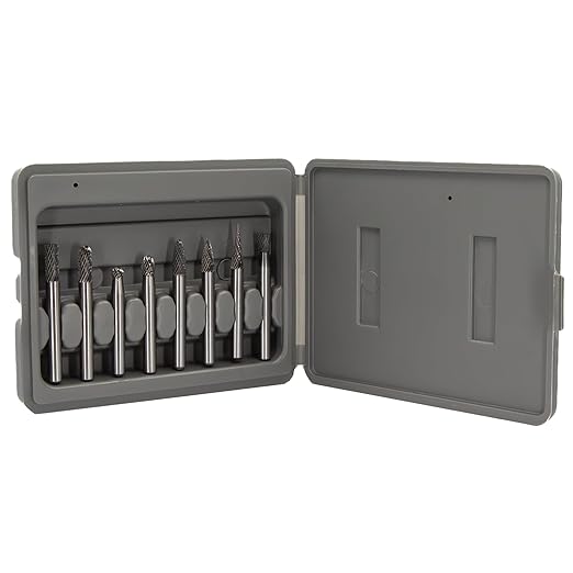 Drill America 8 Piece Carbide Burr Set, DUL Series