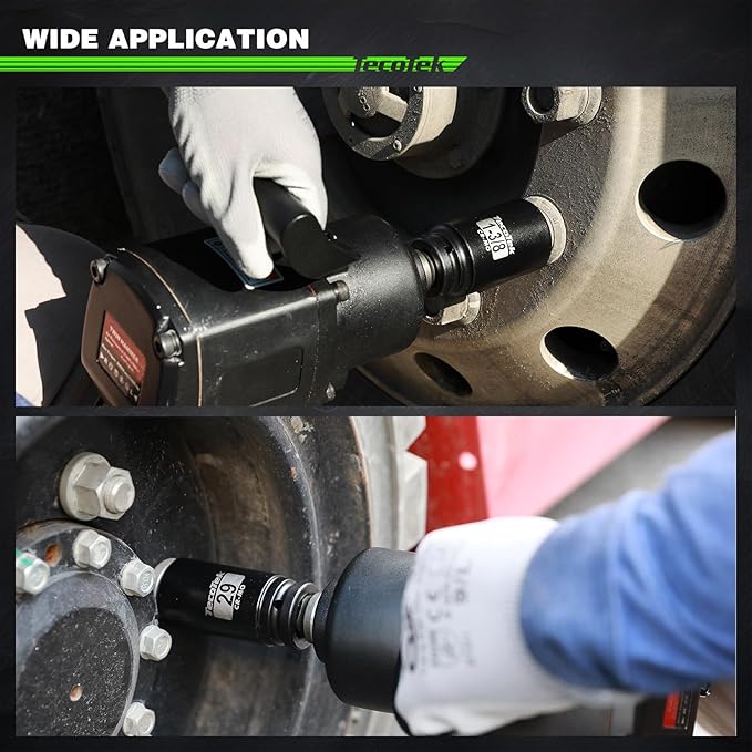3/4" Drive Deep 6-Point Impact Socket Set, 17-Piece Jumbo Assortment, Cr-Mo, SAE (1-Inch to 1-1/2-Inch) and Metric (26mm to 38mm), 1/2" F to 3/4" M Impact Socket Adapter