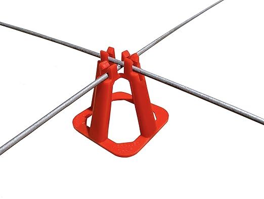 Hercules 2" Steel Mesh Chair - (50 Count) Superior Strength & Quality Concrete Snap Wire Mesh Chair for 6, 8, &10 Ga. Wire (50, 2??Wire/Steel Mesh Chair)