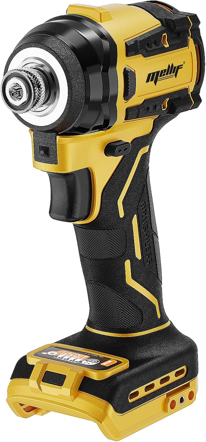 1/4-Inch Impact Driver Compatible with Dewalt 20V 60V Max Battery (Tool Only), 2212 in-lbs Torque, 4-Speed, Brushless Motor, LED Light