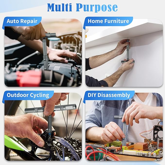 24 in 1 Magnetic Ratchet Screwdriver Set - Mini Precision Tool Kit for DIY, Home Repair & Watch Tool Kit | Industrial S2 Alloy Steel Bits (Style C)